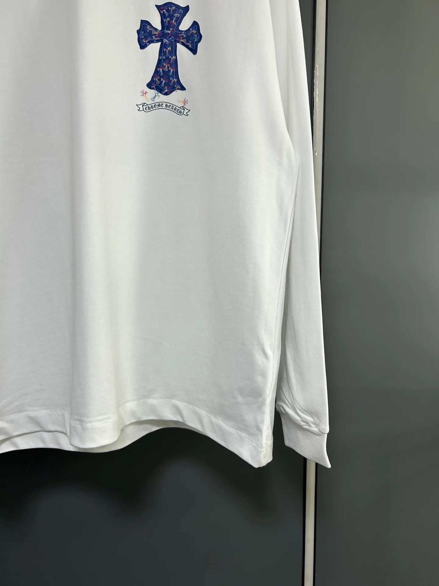 P230 2026 new (exclusive) Chrome Hearts autumn and winter limited edition heavyweight high-weight long-sleeved T-shirt, customized Dreamweaver Yayun ribbed cotton designer concept style Fabric: Heavy 380g Size: S M L XL Color: White Black
